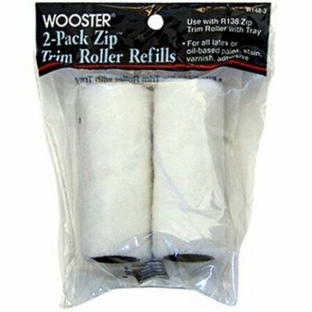 WOOSTER R148-3 ZIP TRIM ROLLER REFILL, 2PK 00R1480030